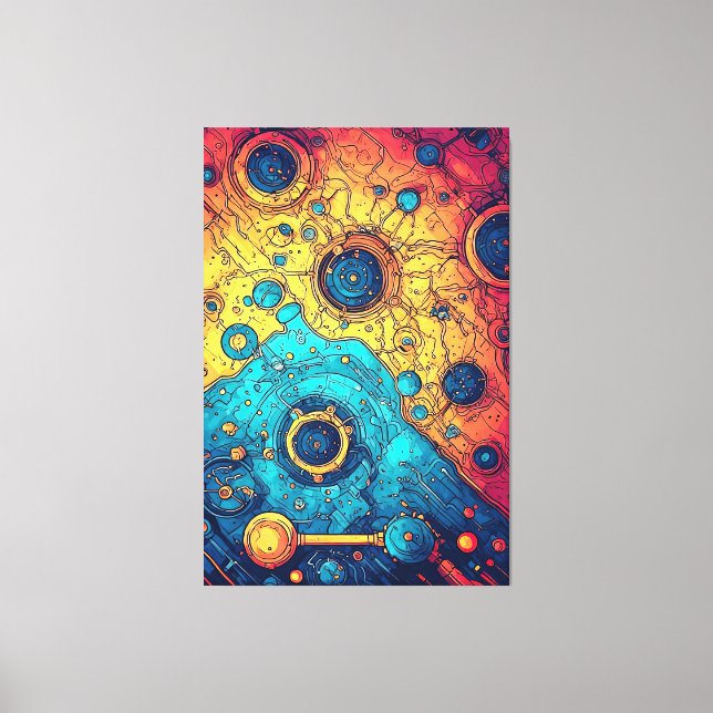 V-puls 7-Kanvastryck Canvastryck (Framsida)