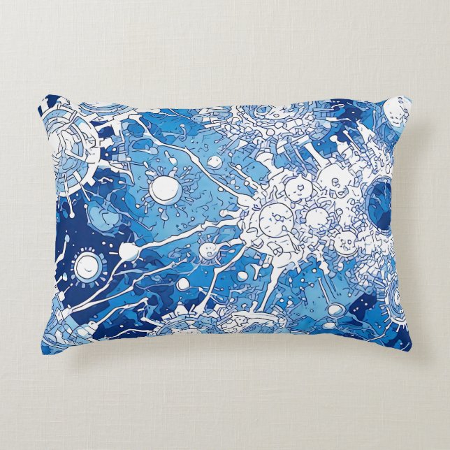 V-puls 8 dekorfärg prydnadskudde (Framsidan)