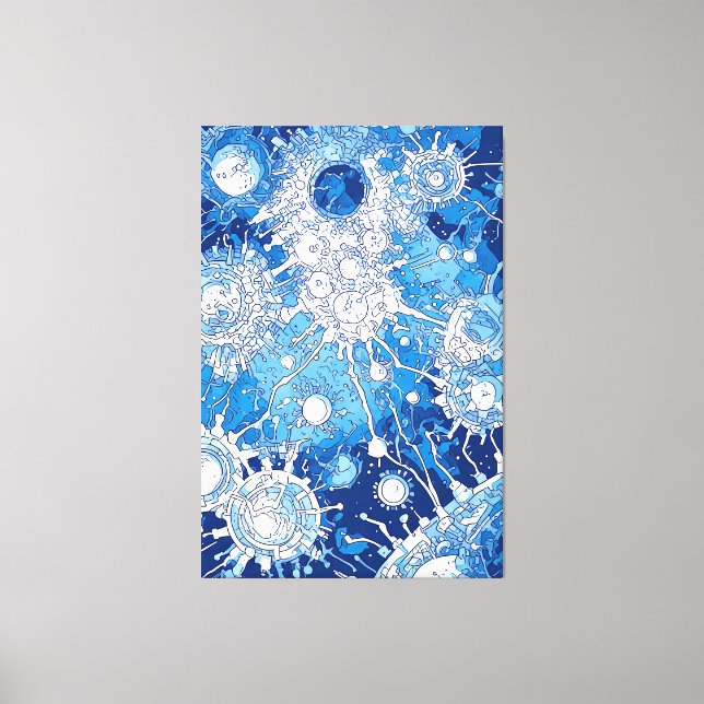 V-puls 8-Kanvastryck Canvastryck (Framsida)