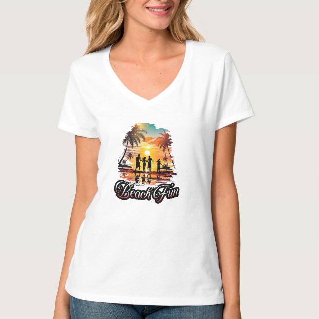V-ringad t-shirt (Framsida)