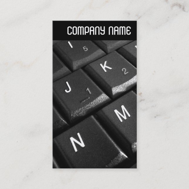 V Rubrik - bärbar dator Tangentbord 02 Visitkort (Framsida)