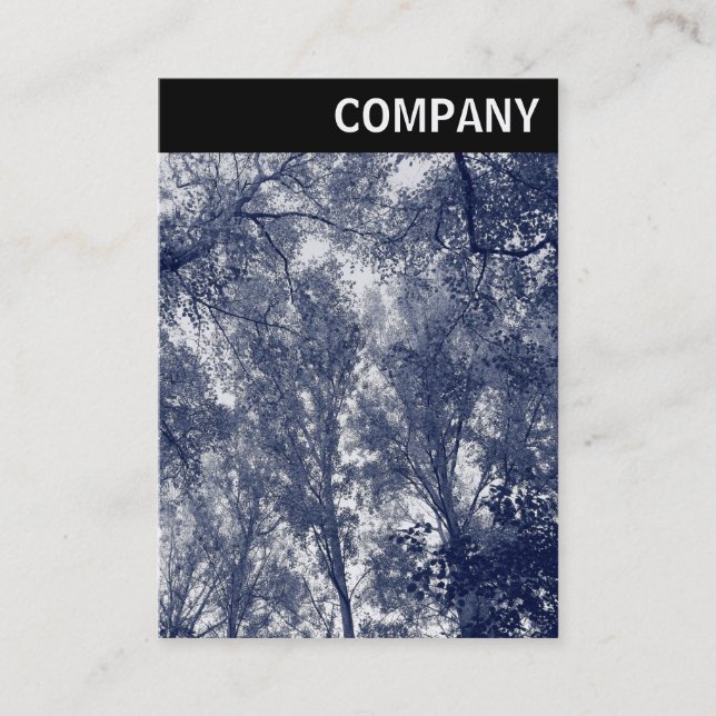 V Rubrik - blå höst Visitkort (Framsida)