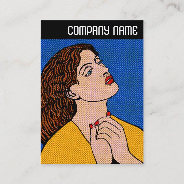 V Rubrik - förRaph Pop Grrl Visitkort (Framsida)