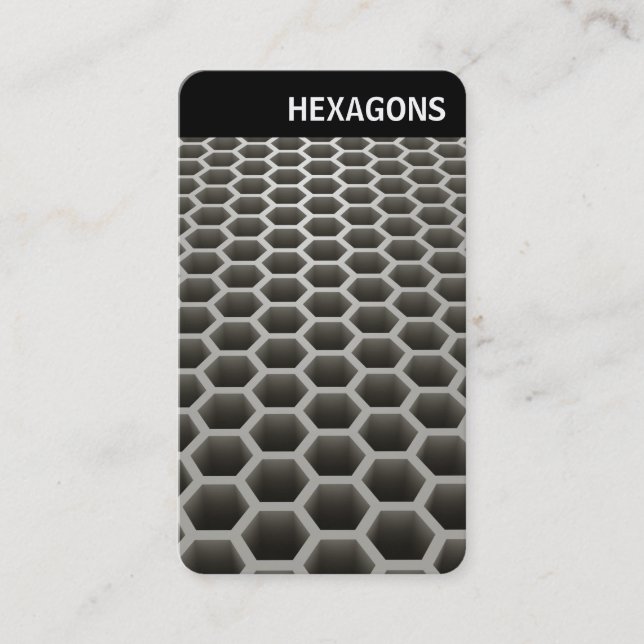 V Rubrik - Honeycomb Perspective Warm Visitkort (Framsida)