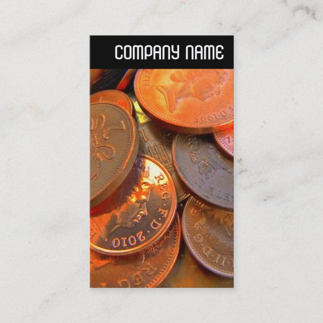 V Rubrik - Pengars Färg Visitkort (Framsida)