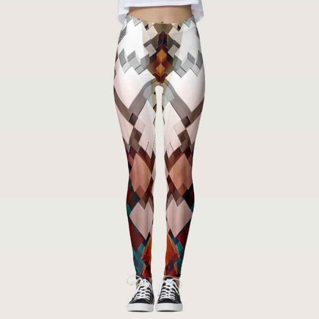 V-Stack-pyramid ZM1 Leggings (Framsida)