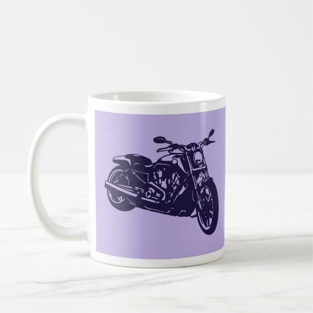 V-Stång speciell purpurfärgad kaffemugg (Vänster)