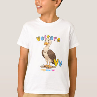 “V står för Gam” Alfabetet T-shirt – Väx varje dag