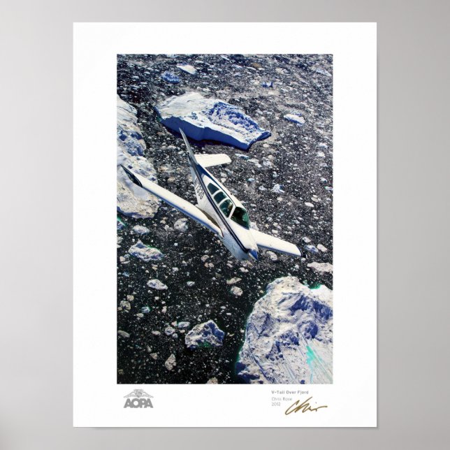 V-Svan over Fjord Gallery Poster (Framsidan)