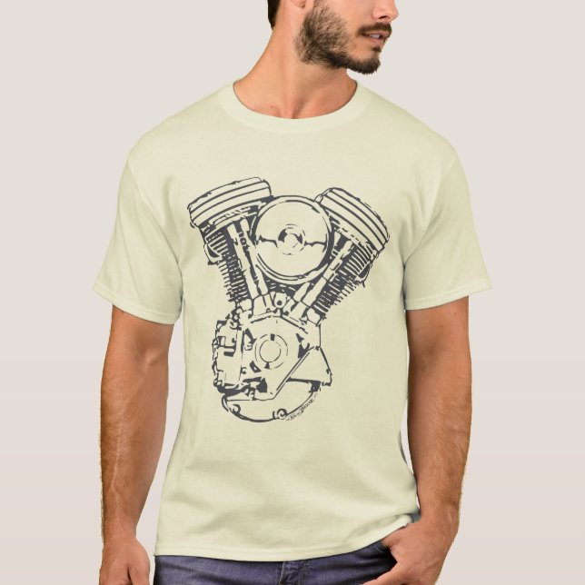 V-Tvilling- Harley evolution Tröja (Framsida)