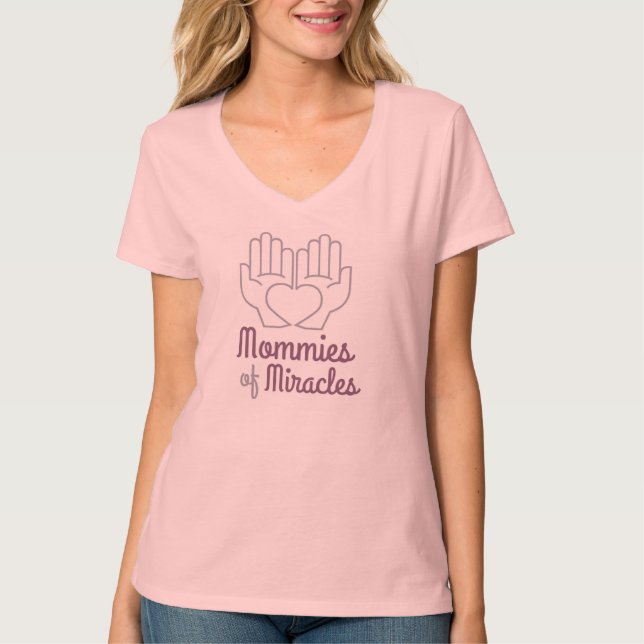 V-Utslagsplats för MAMMAlavendellogotyp Tee Shirt (Framsida)