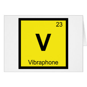 V - Vibrafonmusik Kemins periodiska system Hälsningskort