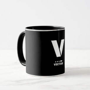 V(Victor) NATO-fonetal alfabet & Morse-kod Mugg