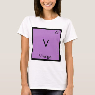 V - Vikings Funny Inslag kemi Symbol Tee
