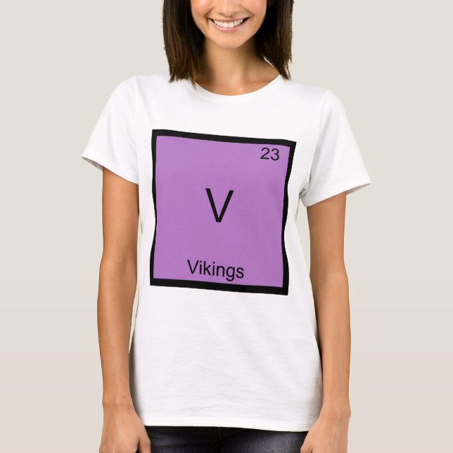 V - Vikings Funny Inslag kemi Symbol Tee (Framsida)