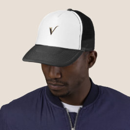 "V" Visor Bokstav Tryckt Monogram Söt Frisyr Vem S Keps
