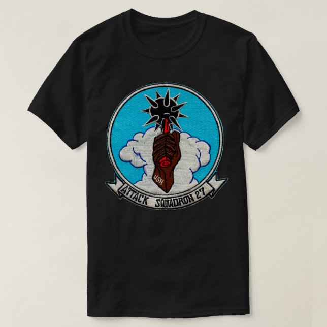 VA27 ATTACK SQUADRON-FÖRVARING T SHIRT (Design framsida)