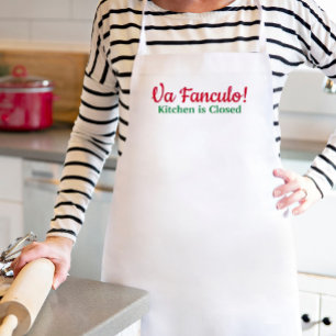 Va Fanculo Kitchen är Closed Funny Italienskt skäm Förkläde