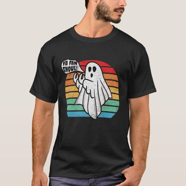 Va Fläkt Ghoul Italienskt Funny Halloween ghpst co T Shirt (Framsida)