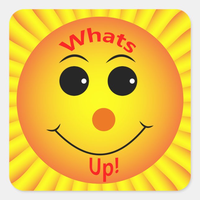 Va? Fyrkantigt Klistermärke (Framsida)