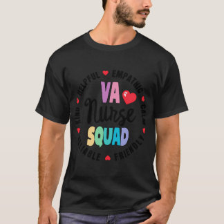 Va Nurse Squad Nurse Team registrerad sjukskötersk T Shirt