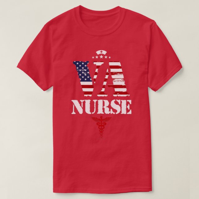 VA Nurse Veterans Affairs Nurse 3 T Shirt (Design framsida)