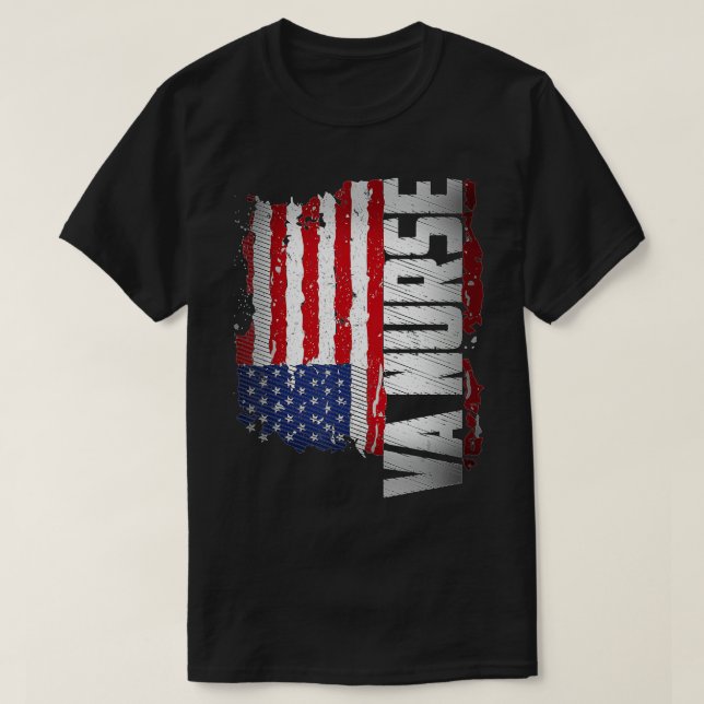 VA Nurse Veterans Affairs Nurse T Shirt (Design framsida)