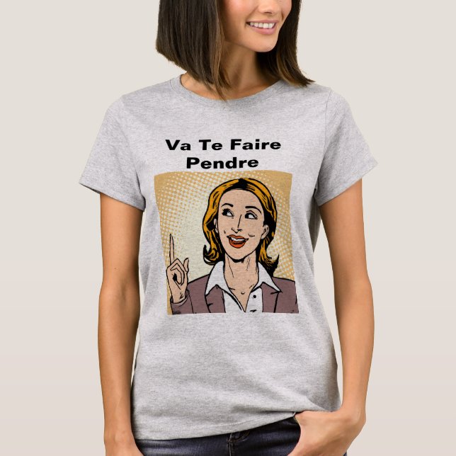 Va Te Faire Pendre Grundläggande T-shirt (Framsida)