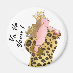Va Va Voom! Big Girl Roligt Magnets Magnet