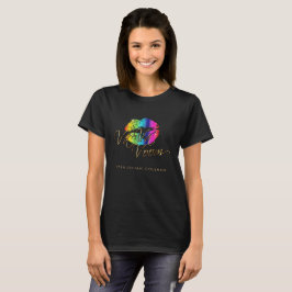 Va Voom Rainbow Läppar Tee Shirt
