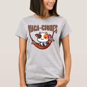 Vacaciones (Vacation) Punny Cute Cow Spain Shirt T
