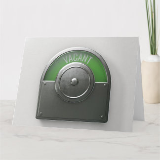 Vacantkort för toalettindikator kort