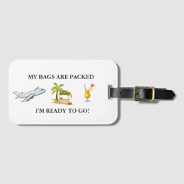 Vacation Acrylic Luggage Tag Bagagebricka