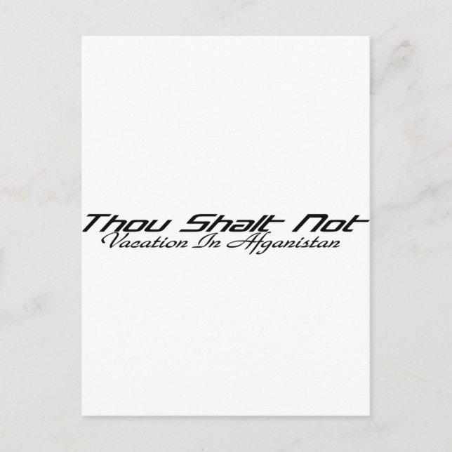 Vacation Afganistan Vykort (Framsida)