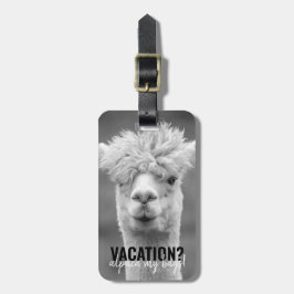 Vacation Alpaca Mina väskor, svart Bagagebricka