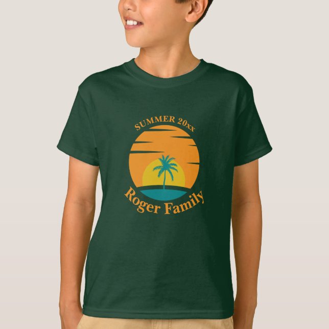 Vacation av Beach Family Reunion T Shirt (Framsida)