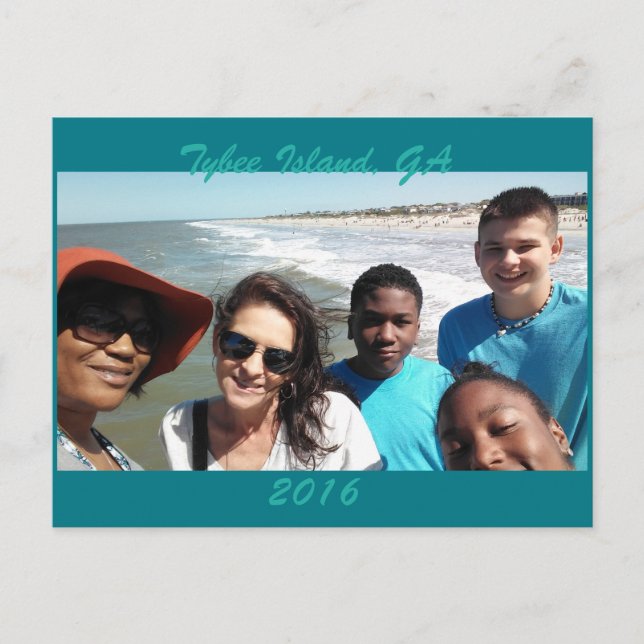 Vacation av ön Tybee Vykort (Framsida)