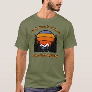 VACATION AV Retro sunset Mounforest VACATION T Shirt