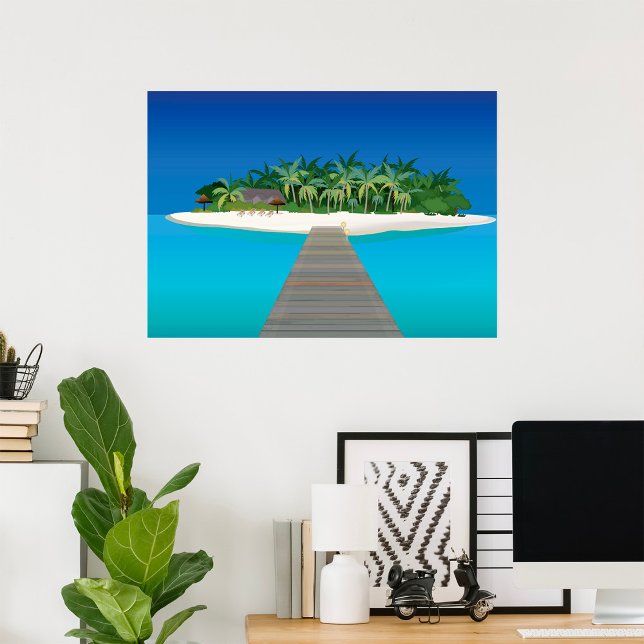 Vacation av Tropiska ön Poster (Skapare uppladdad)