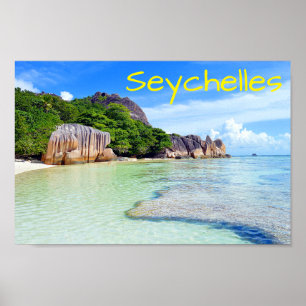Vacation av Tropiska ön Seychellerna Poster