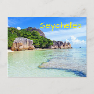 Vacation av Tropiska ön Seychellerna Vykort