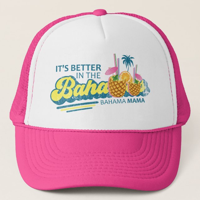 Vacation Bahama Mamma Bahamas Hat Cruise Bahamian Keps (Framsida)