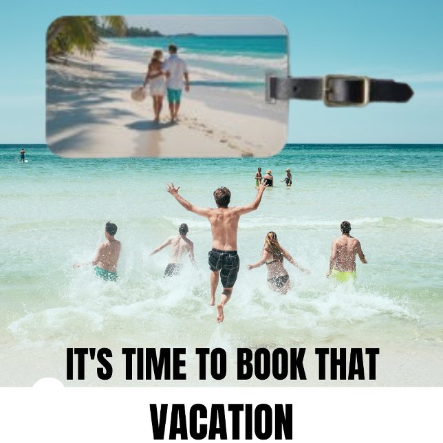 Vacation Beach Turcos Modern Luggage Tag Bagagebricka (Skapare uppladdad)