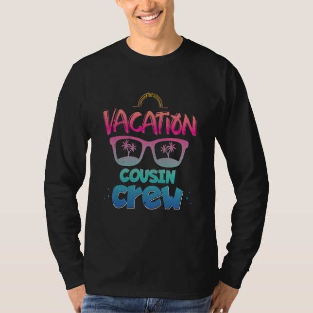 Vacation Cousin Crew Family Beach Holidays Summer  T Shirt (Framsida)