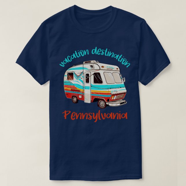 Vacation Destination Pennsylvania T Shirt (Design framsida)