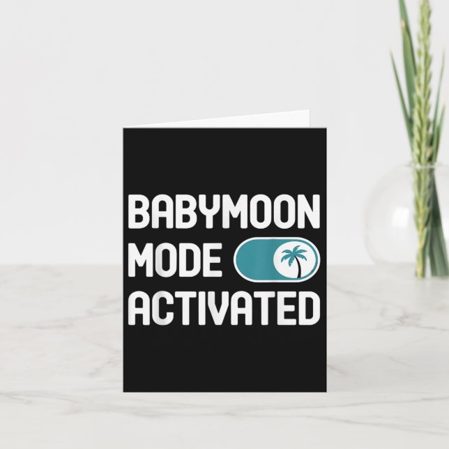 Vacation för Babymoon Resa Outfit Gravid förväntas Kort (Framsida)