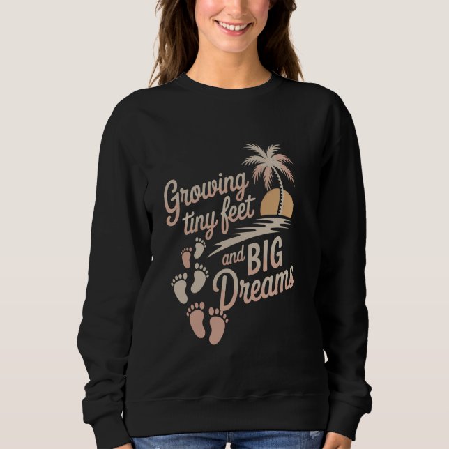 Vacation för Babymoon Resa Outfit Gravid förväntas T Shirt (Framsida)