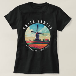 Vacation for Family Netherlands Resa Kvarn Tulips T Shirt