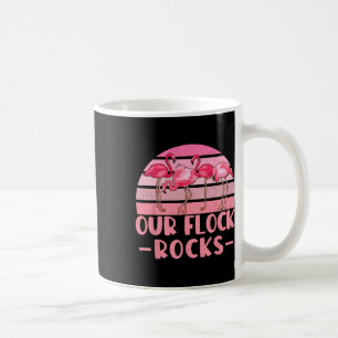 Vacation Gr för familjen Flock Sten Flamingos Älsk Kaffemugg