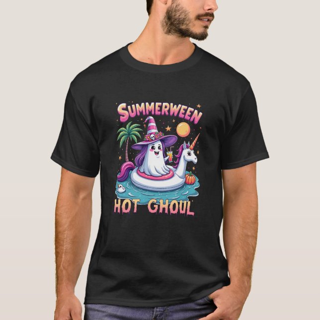 Vacation Halloween fest Group Funny Summerween Wi T Shirt (Framsida)